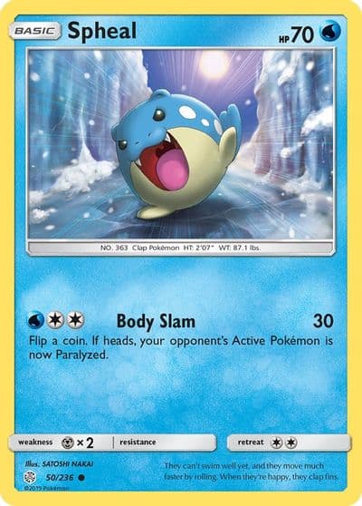 Spheal SM - Cosmic Eclipse Pokemon card