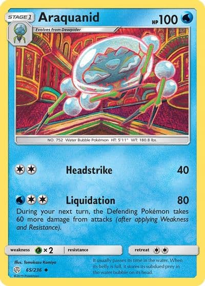 Araquanid SM - Cosmic Eclipse Pokemon card