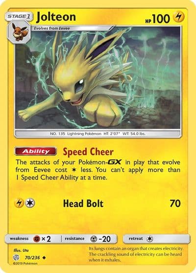 Jolteon SM - Cosmic Eclipse Pokemon card