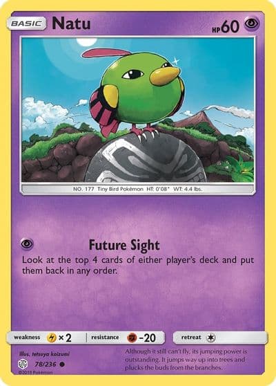 Natu SM - Cosmic Eclipse Pokemon card