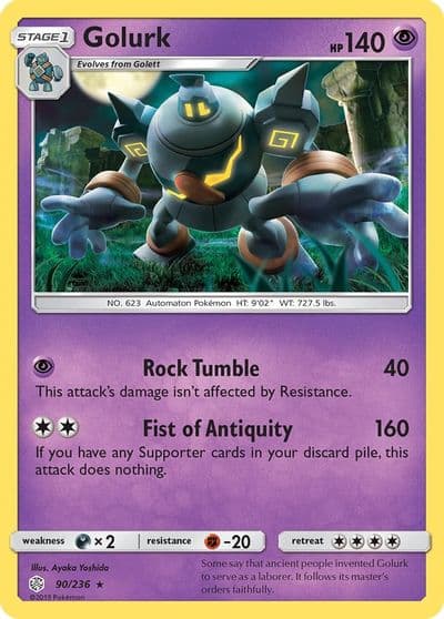 Golurk SM - Cosmic Eclipse Pokemon card