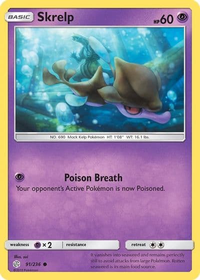 Skrelp SM - Cosmic Eclipse Pokemon card