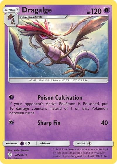 Dragalge SM - Cosmic Eclipse Pokemon card