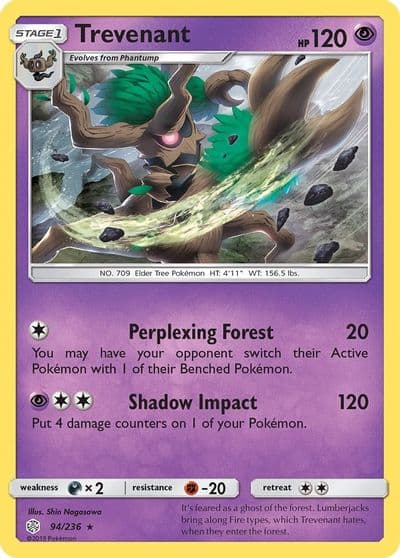 Trevenant SM - Cosmic Eclipse Pokemon card