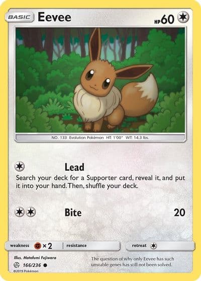 Eevee SM - Cosmic Eclipse Pokemon card