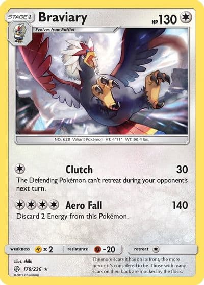 Braviary SM - Cosmic Eclipse Pokemon card