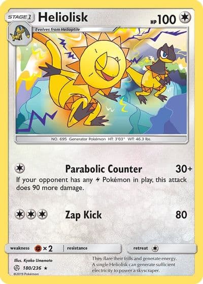 Heliolisk SM - Cosmic Eclipse Pokemon card