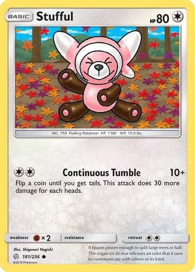 Stufful SM - Cosmic Eclipse Pokemon card