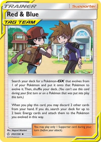Red & Blue SM - Cosmic Eclipse Pokemon card