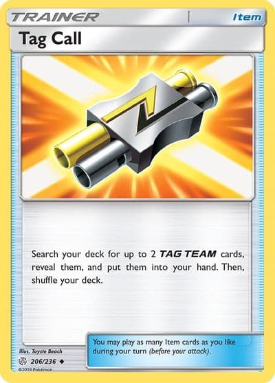 Tag Call SM - Cosmic Eclipse Pokemon card