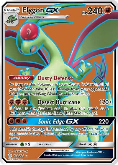 Flygon GX (Full Art) SM - Cosmic Eclipse Pokemon card