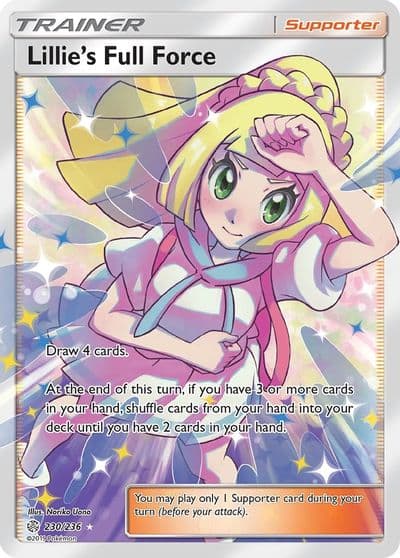 Lillie's Full Force (Full Art) SM - Cosmic Eclipse Pokemon card