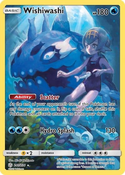Wishiwashi (Secret) SM - Cosmic Eclipse Pokemon card