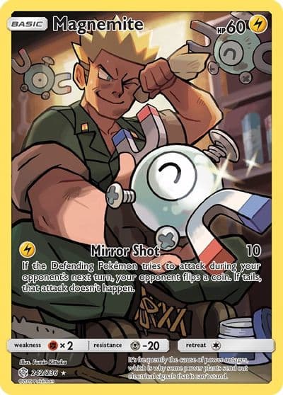 Magnemite (Secret) SM - Cosmic Eclipse Pokemon card