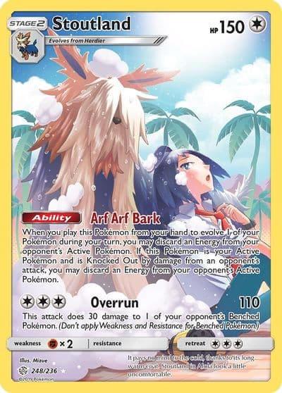Stoutland (Secret) SM - Cosmic Eclipse Pokemon card