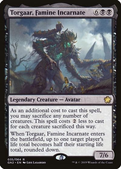 Torgaar Famine Incarnate Magic Game Night 2019 Magic card