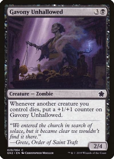 Gavony Unhallowed Magic Game Night 2019 Magic card