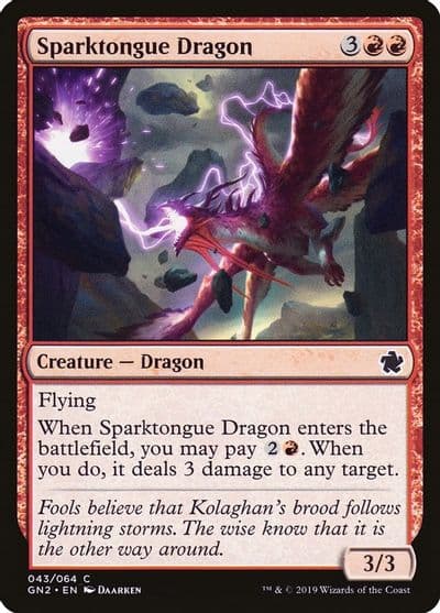 Sparktongue Dragon Magic Game Night 2019 Magic card