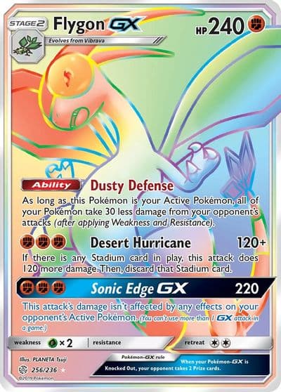 Flygon GX (Secret) SM - Cosmic Eclipse Pokemon card