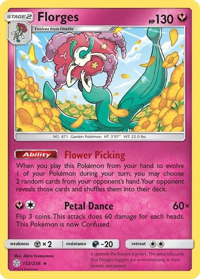 Florges SM - Cosmic Eclipse Pokemon card