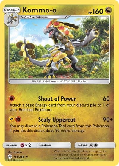 Kommo-o SM - Cosmic Eclipse Pokemon card