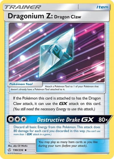 Dragonium Z: Dragon Claw SM - Cosmic Eclipse Pokemon card