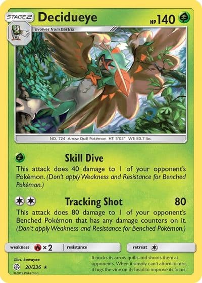 Decidueye SM - Cosmic Eclipse Pokemon card