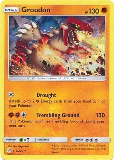 Groudon (Cracked Ice Holo) Deck Exclusives Pokemon card