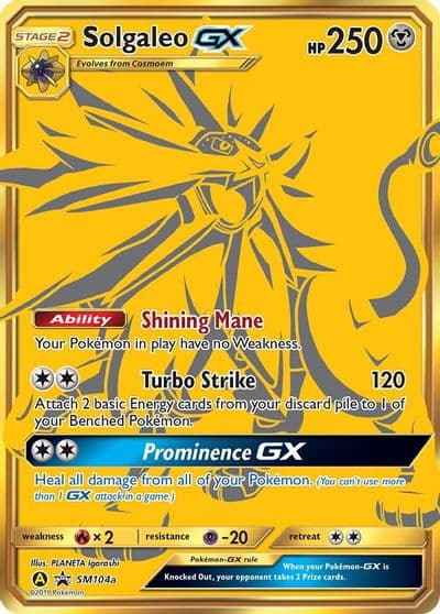 Solgaleo GX - SM104a SM Promos Pokemon card