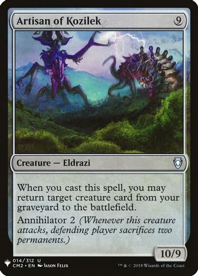 Artisan of Kozilek The List Reprints Magic card