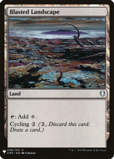Blasted Landscape The List Reprints Magic card