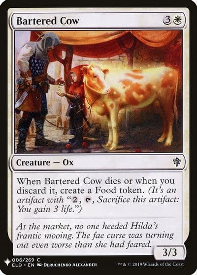 Bartered Cow The List Reprints Magic card