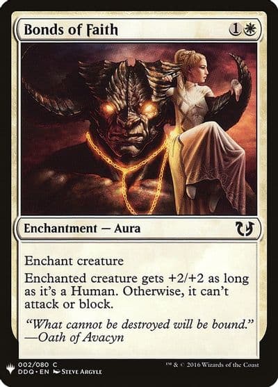Bonds of Faith The List Reprints Magic card