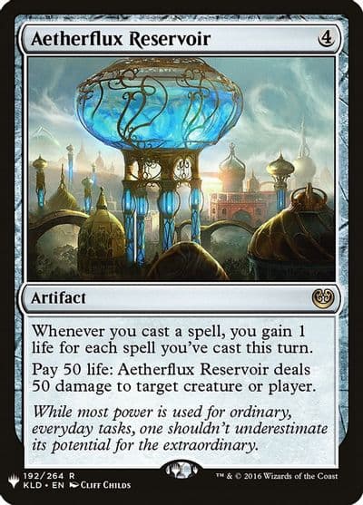 Aetherflux Reservoir The List Reprints Magic card