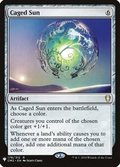 Caged Sun The List Reprints Magic card