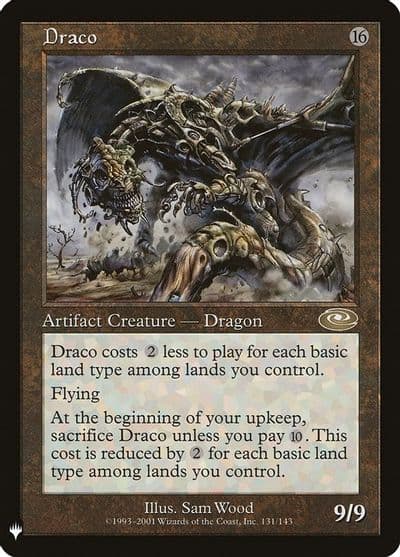 Draco The List Reprints Magic card