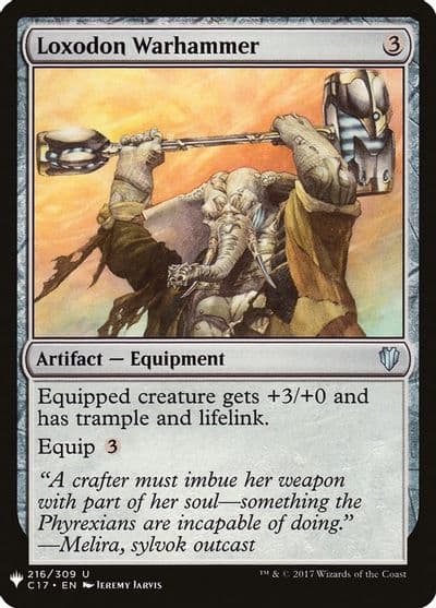 Loxodon Warhammer The List Reprints Magic card