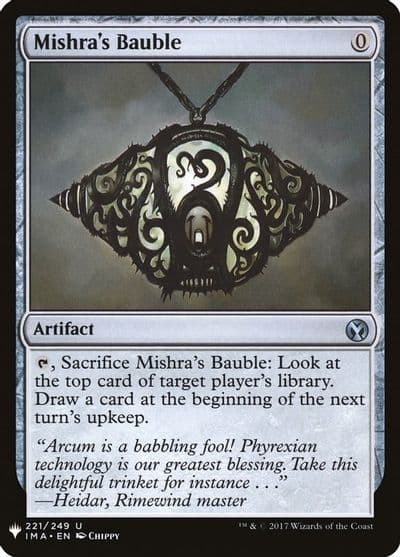 Mishras Bauble The List Reprints Magic card