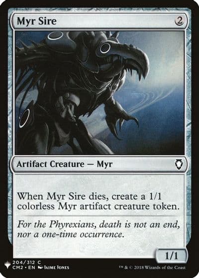 Myr Sire The List Reprints Magic card