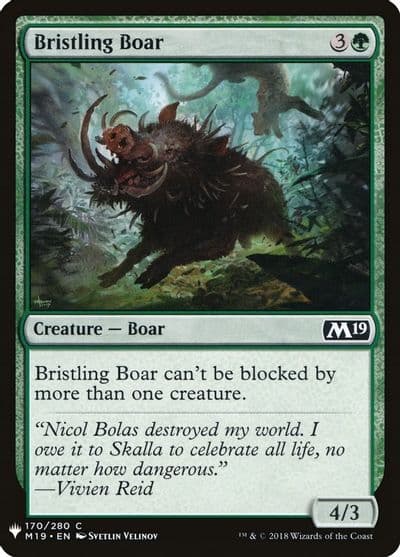 Bristling Boar The List Reprints Magic card