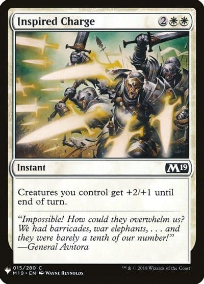 Inspired Charge The List Reprints Magic card