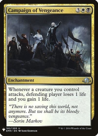 Campaign of Vengeance The List Reprints Magic card