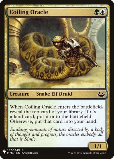 Coiling Oracle The List Reprints Magic card