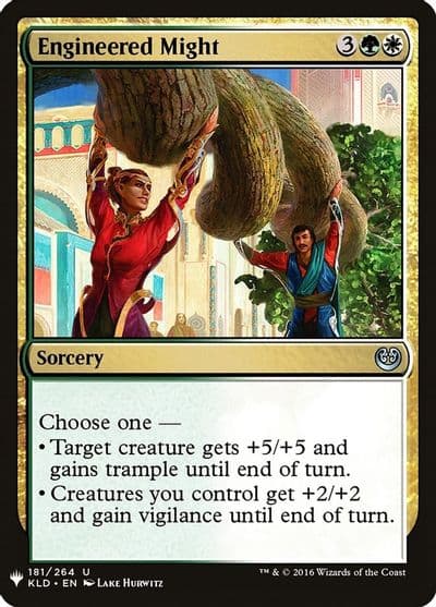 Engineered Might The List Reprints Magic card