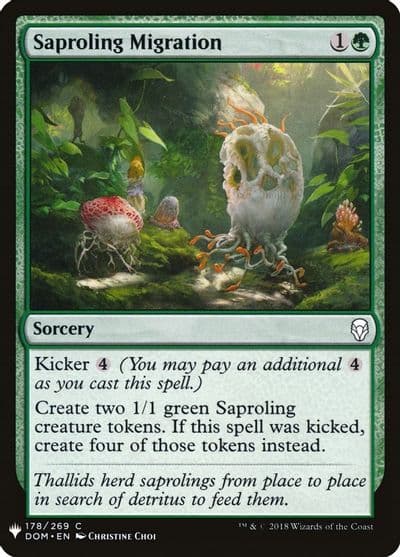Saproling Migration The List Reprints Magic card