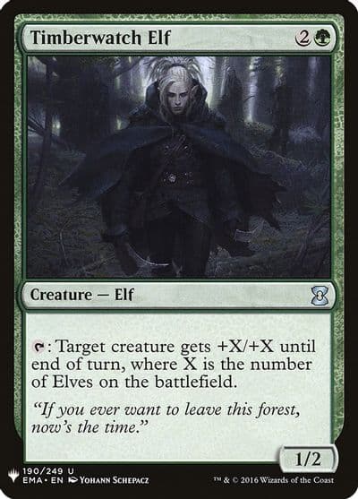 Timberwatch Elf The List Reprints Magic card