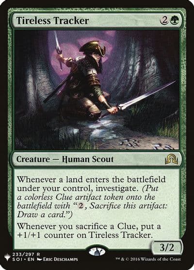 Tireless Tracker The List Reprints Magic card