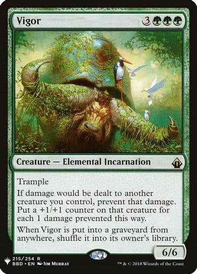 Vigor The List Reprints Magic card