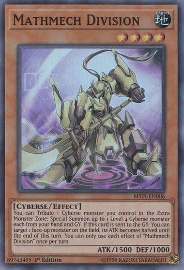 Mathmech Division Mystic Fighters Yu-Gi-Oh! card