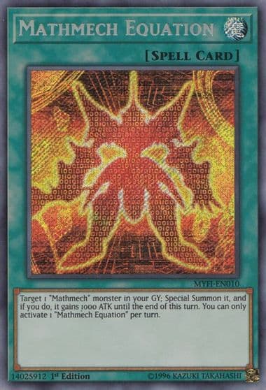 Mathmech Equation Mystic Fighters Yu-Gi-Oh! card